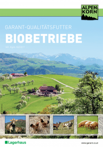 Garant Qualitätsfutter für Biobetriebe im Burgenland und in Niederösterreich.