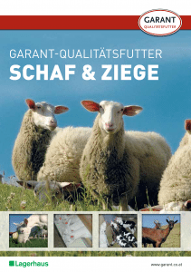 Prospekt Garant Qualitätsfutter für Schaf und Ziege